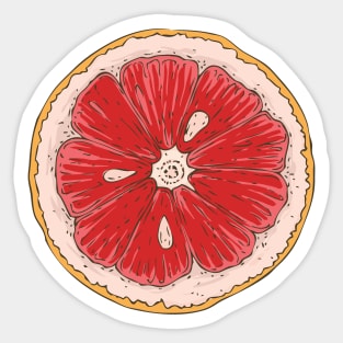 Grapefruit Sticker